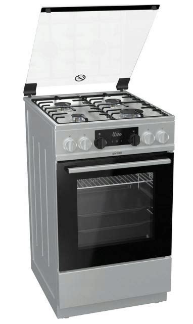 Kuchnia Gazowo Elektryczna GORENJE 50 CM INOX 9176067740 Oficjalne