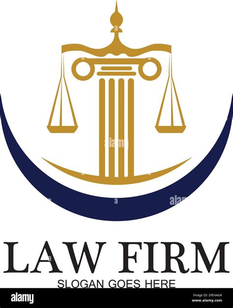 Law Firm logo and icon design template-vector Stock Vector Image & Art - Alamy