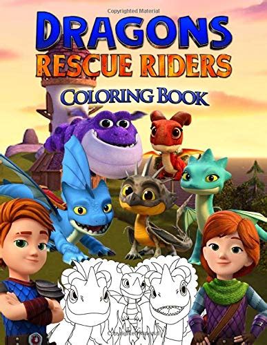 Buy Dragons Rescue Riders Coloring Book Dragons Rescue Riders Coloring Book With Unofficial