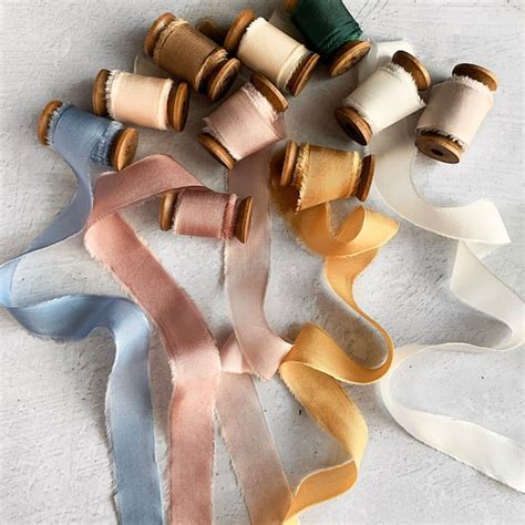 Hand Dyed Silk Ribbon 0 8 Inch X 3 Yards 100 Silk Many Etsy