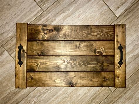 Serving Tray Rustic Serving Tray Wood Tray Serving Tray - Etsy