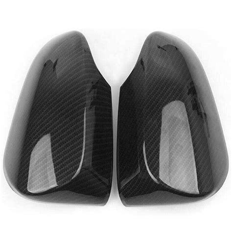 2pcs Carbon Fiber Style Door Side Mirror Cover Trim Fit For Toyota