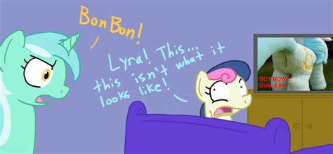 Rule 34 Bonbon Mlp Caught Cutie Mark Friendship Is Magic Lyra Heartstrings Mlp My Little