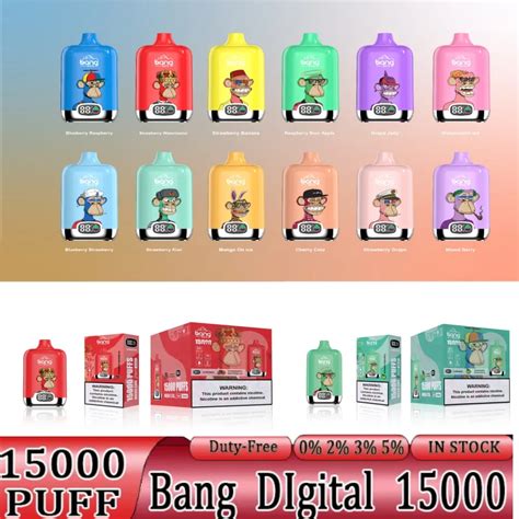 Bang Digital Box 15000 Puff 15k Vape Einweg Vape Pen Mesh Coil Vaper