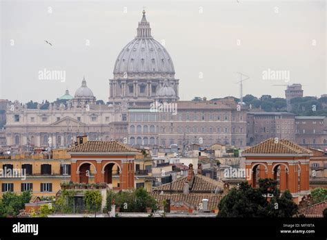 Carlo Maderno Facade And Michelangelo Dome Of Italian Renaissance