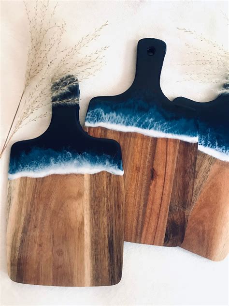 Resin Cutting Boards Ocean Epoxy Resin Board Etsy