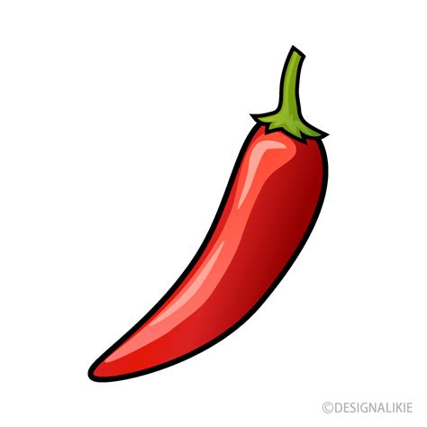 Spicy Chili Pepper Clip Art Cartoon With Simple Vector Off