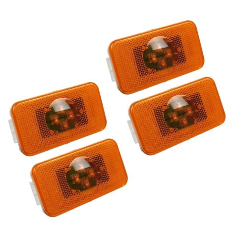 Pcs V Car Truck Led Side Marker Light Leds Amber Indicator Warning