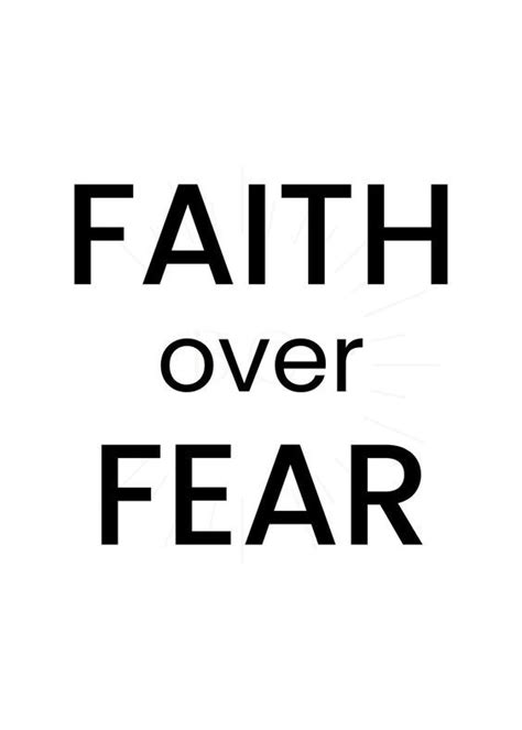 Faith Over Fear Digital Download Wall Art Print Etsy Canada En 2024