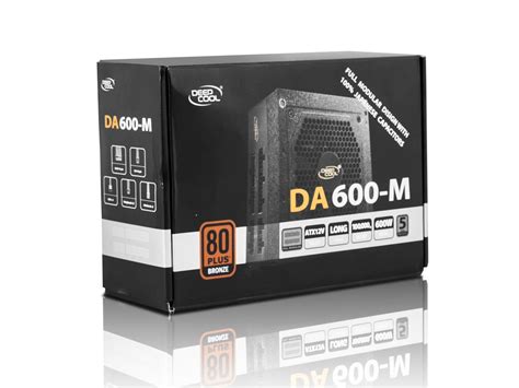 Захранване DeepCool DA600 M 600W 80 Bronze Modular PSU