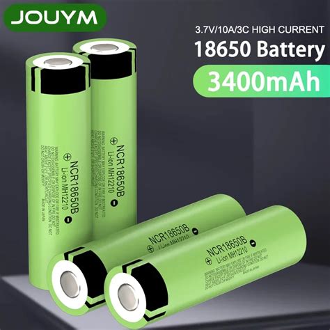 Bater A De Litio Recargable De Alta Corriente Pila De 18650 MAh 3400 V