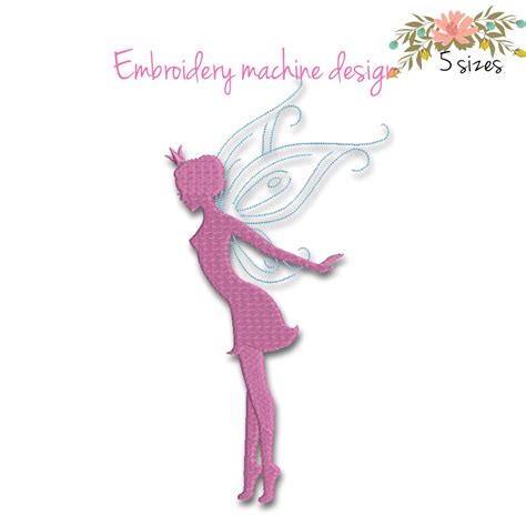 Fairy Embroidery Machine Designs Pixie Instant Digital Etsy