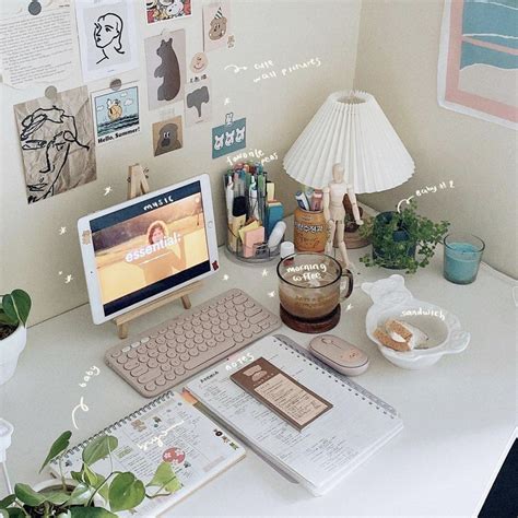 Home Bedroom Desk Stationary Organisation Aesthetic Lifestyle Colours