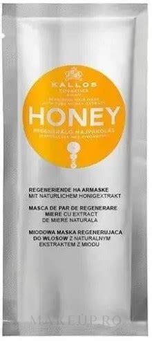 Kallos Cosmetics Repairing Honey Hair Mask Pr Bka Regeneruj Ca