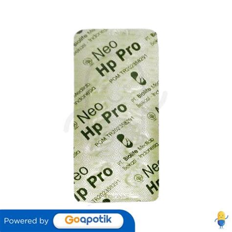 Neo Hp Pro Strip Kapsul Kegunaan Efek Samping Dosis Dan Aturan Pakai