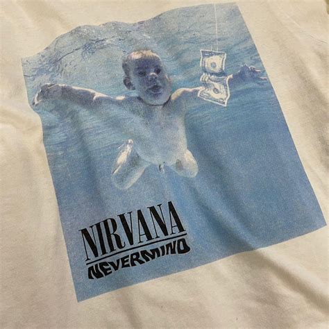 Fake Nirvana Nevermind Promo Hanes T Shirt Mens Fashion Tops And Sets