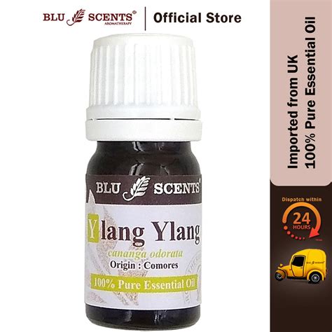 Blu Scents Ylang Ylang Pure Essential Oil 5ml Calming Relieves