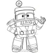 Robot Trains Coloring Pages