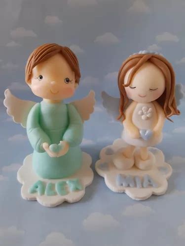 Adornos Torta Bautismo Angelitos Porcelana Fria En Venta En Capital