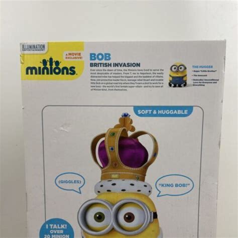 NEW Despicable Me Minion Talking King Bob Electronic Plush Toy TESTED ...