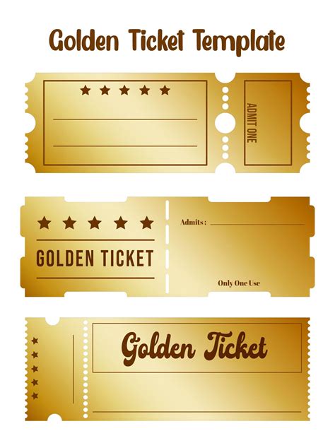 Editable Wonka Golden Ticket 10 Free PDF Printables Viva Todas As