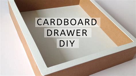 Diy How To Make A Cardboard Drawer Corrugated Cardboard