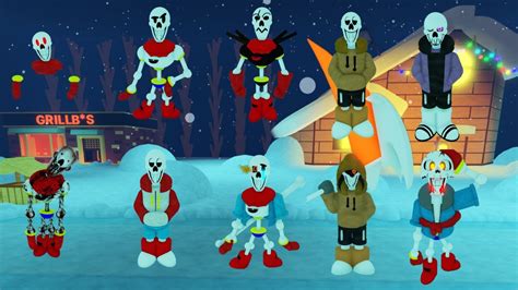 Undertale Weird Multiverse Showcase All Papyrus Characters Ft