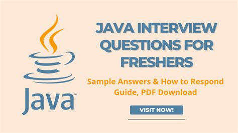 Java Interview Questions For Freshers With Sample Answers How To