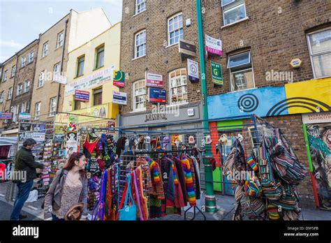 England London Shoreditch Brick Lane Street Market Stock Photo