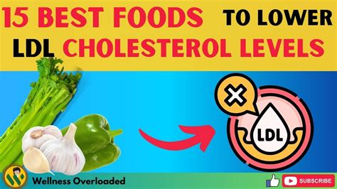 15 Best Foods To Lower Ldl Cholesterol Levels Youtube