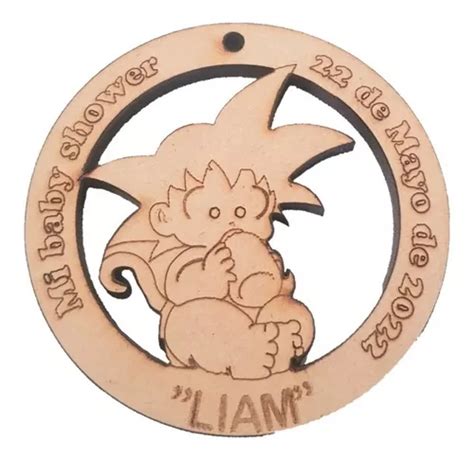 Llaveros De Goku Para Baby Shower Pz Personalizable De Mdf En Venta