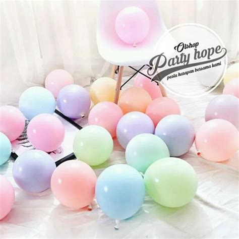 Jual Balon Latex Macaron Balon Warna Pastel Inch Per Pack Isi