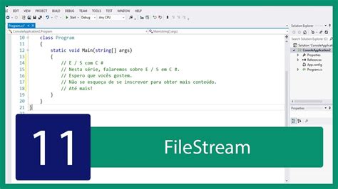 C Tutorial De IO 11 Trabalhando A Classe FileStream YouTube