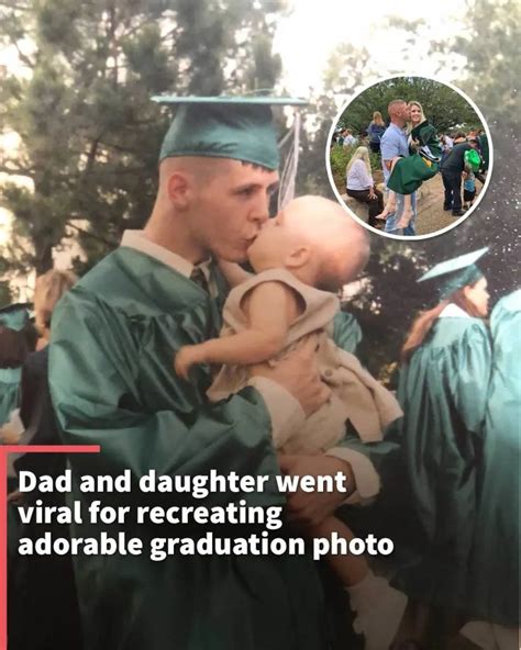 Dad Daughter Duo Recreated Graduation Photo