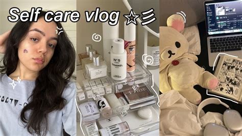 Self Care Vlog 🧖🏼‍♀️🍥 Facials Listening To Music Reading Chores