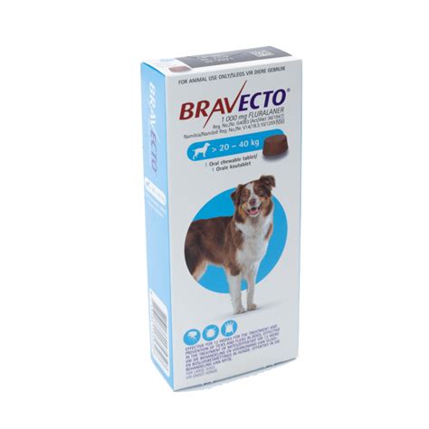 Bravecto Lrg Dogs 1000mg 20 40kg Pet 2 Farm Depot