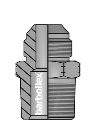 UNIÃO MACHO JIC MACHO NPT Barboflex