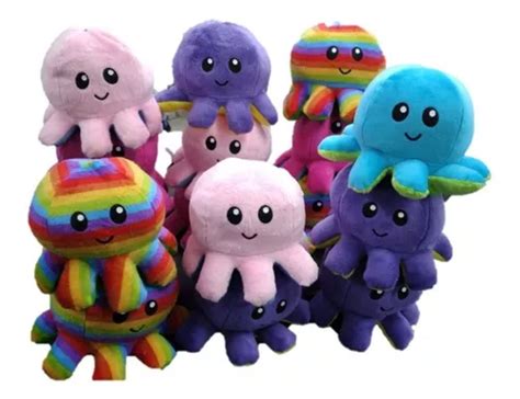 Pulpo Reversible De Colores Niño Y Niña Peluches MercadoLibre