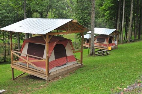 Tents On Platforms Add A Level Of Ease And Convenience Tenda Camping