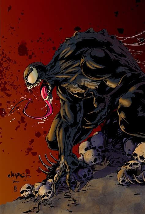 Venom By Jimbo Salgado Comic Villains Marvel Heroes Comic Books Art