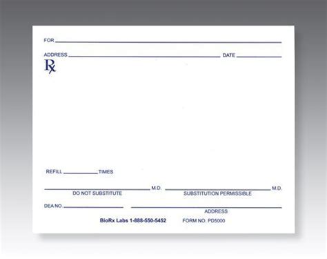 Pharmacy Prescription Pads Pack Of 10 Pads 100 Sheets Per Pad By