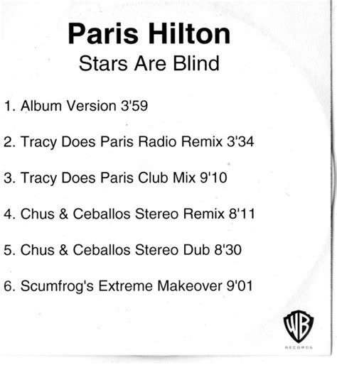 Paris Hilton - Stars Are Blind (2006, CDr) | Discogs