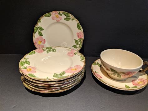 Vintage Franciscan Desert Rose Dinnerware Pink Desert Rose Hand