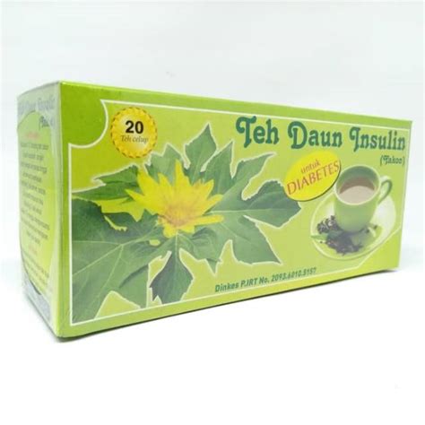 Jual Teh Celup Daun Insulin Yakon Herbal Diabetes Shopee Indonesia