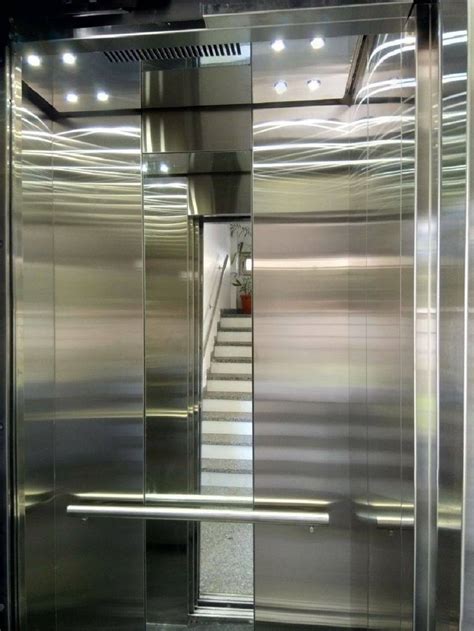 Center Opening Silver Glass Door Passenger Elevator Without Machine Room Maximum Speed 2 M