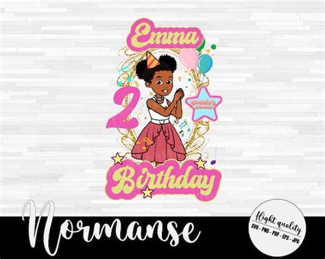 Personalized Name And Age Gracie S Corner Birthday Girl Etsy