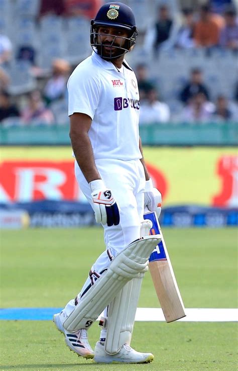 Mohali India S Captain Rohit Sharma Walks Back After Being Caught