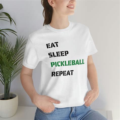 Eat Sleep Pickleball Repeat Pickleball Tshirt Pickleball Player