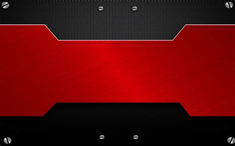 Abstract Metal HD Wallpaper Bold Red And Black Design