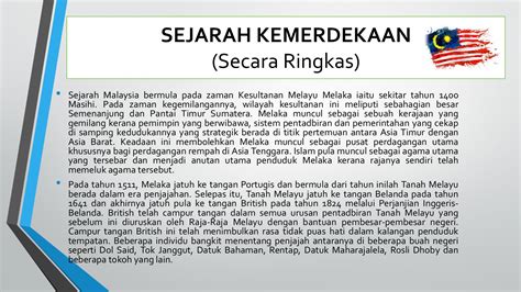 Sejarah Ringkas Kemerdekaan Malaysia San Kalop My - Riset